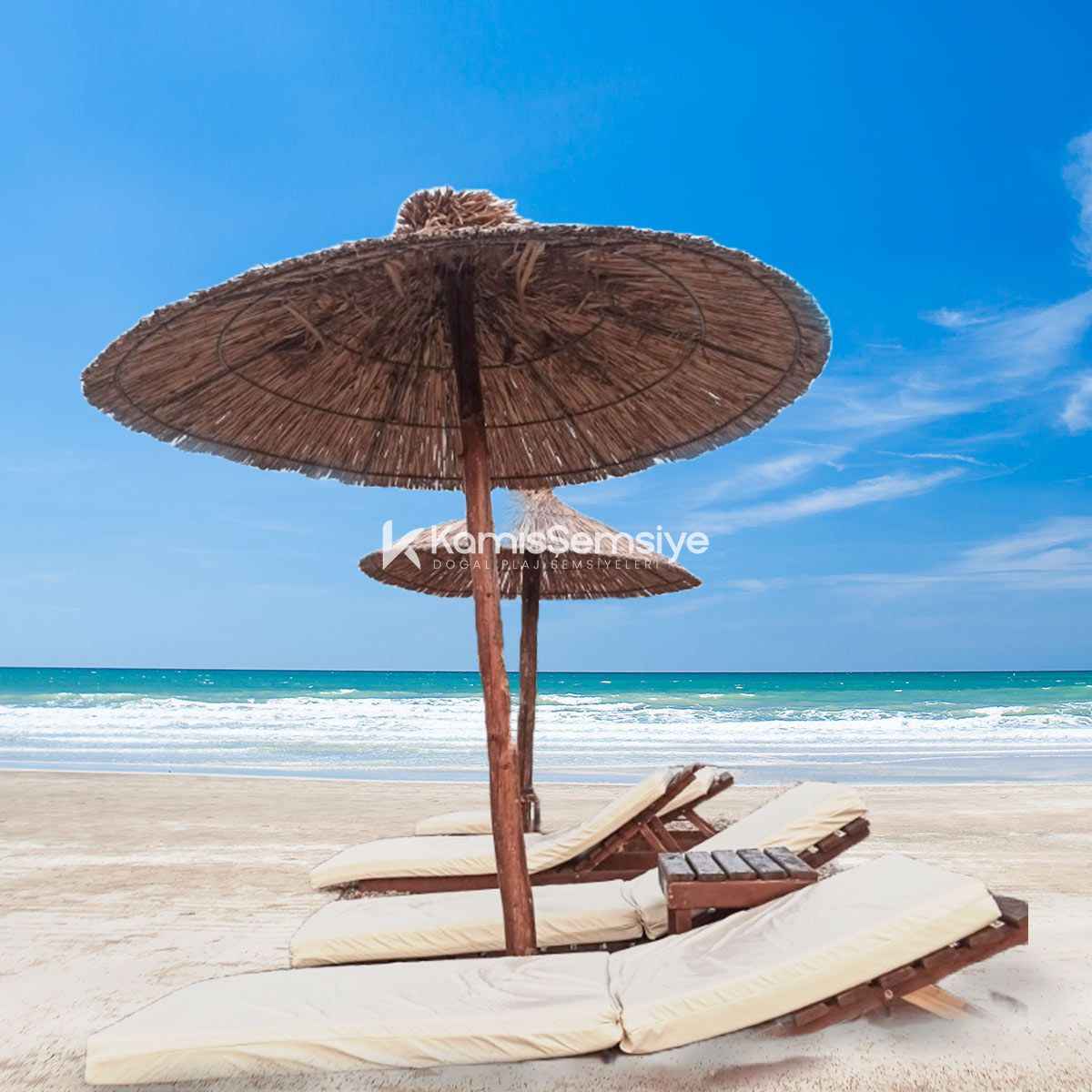 Kıbrıs Kamış Hasır Şemsiye
